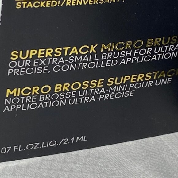 3- MAC Stack Mascara Superstack Micro Brush Black Mascara .07 oz on cards - Picture 2 of 2